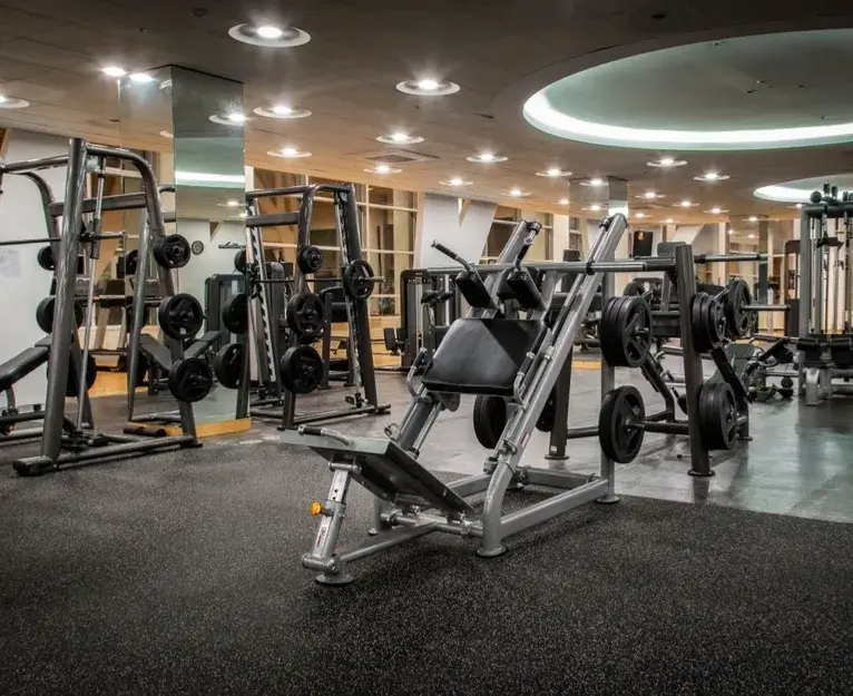 Gym facility after commercial cleaning in South Florida