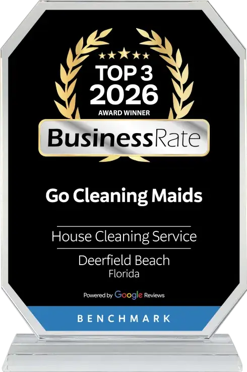 Top 3 House Cleaning Service 2026 award for Go Cleaning Maids in Deerfield Beach Florida