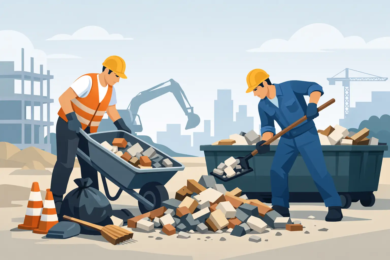 How to Remove Construction Debris Safely