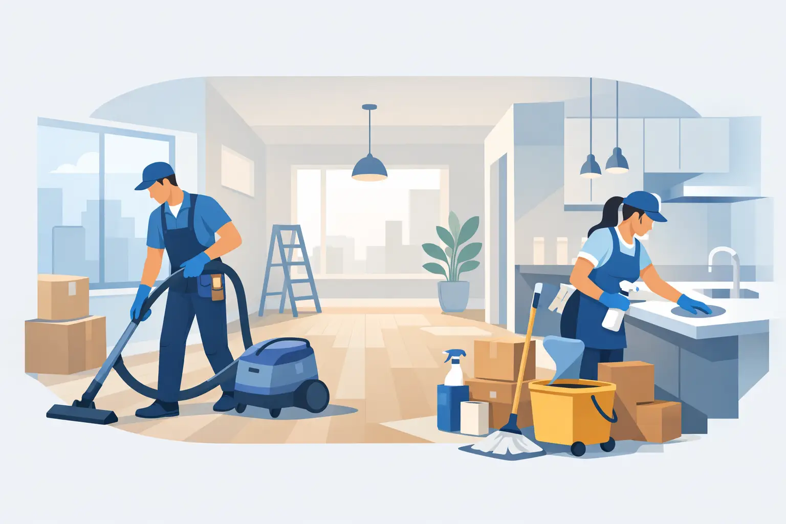 Construction Cleanup for a Move-In Ready Space