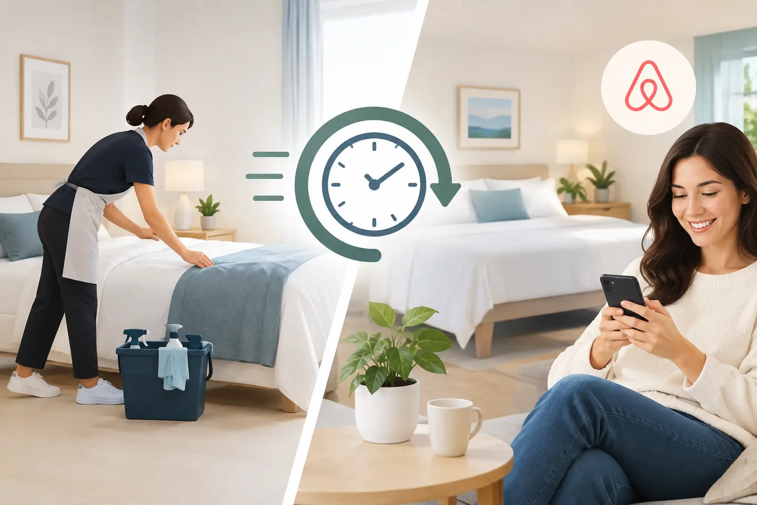 Airbnb Turnover Time Savings Example for Hosts