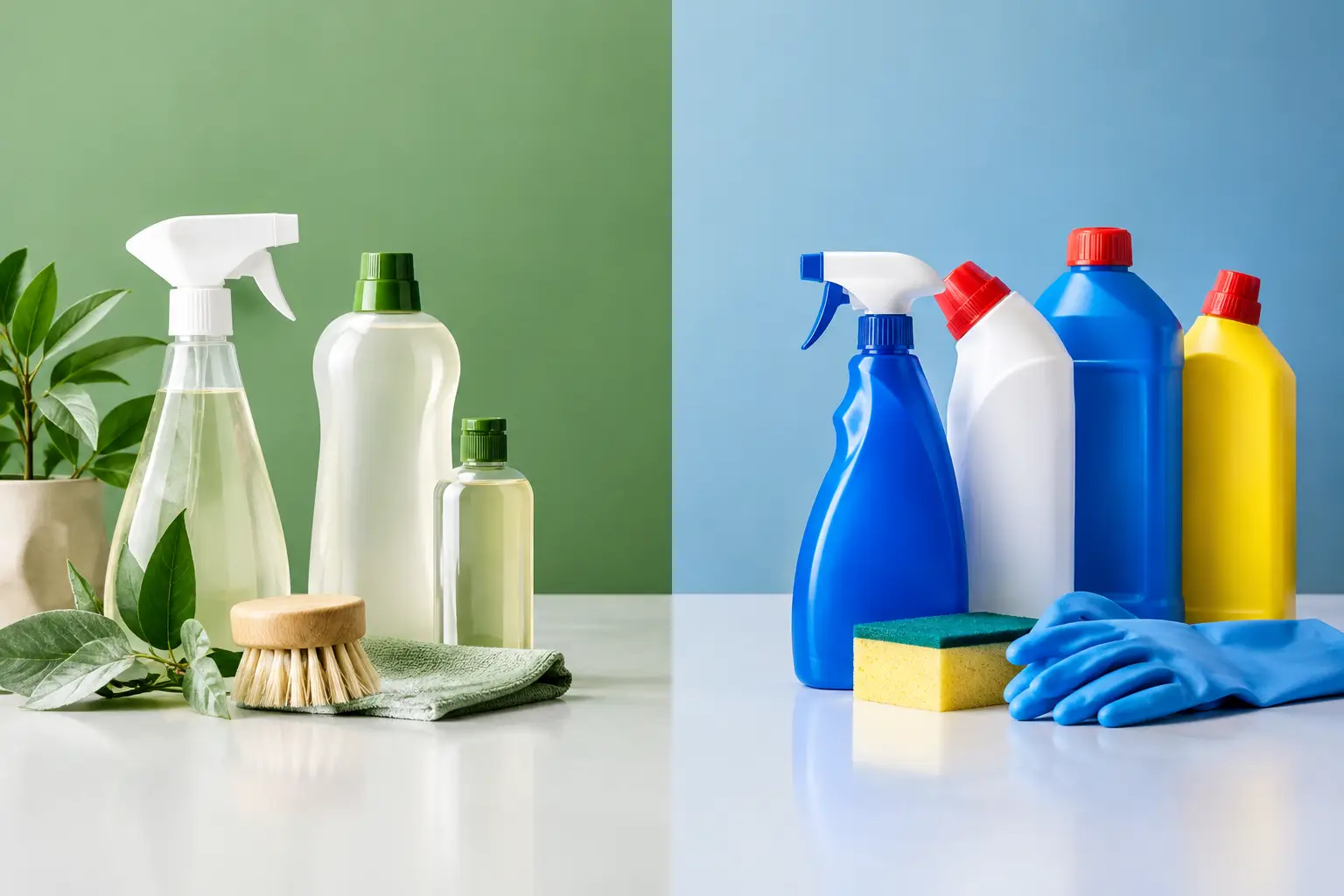 Green Cleaners Versus Conventional Products